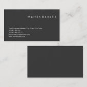 Einzigartige, moderne, Minimalistisch-Grau-Visiten Visitenkarte (Vorne/Hinten)