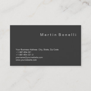Einzigartige, moderne, Minimalistisch-Grau-Visiten Visitenkarte