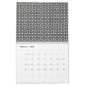 Einzigartige Moderne Minimalistische Abstrakte Kun Kalender (Feb 2026)