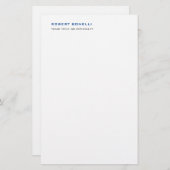 Einzigartige moderne Minimalistische Namensaktivit Briefpapier (Vorne/Hinten)