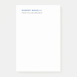 Einzigartige moderne Minimalistische Namensaktivit Post-it Klebezettel