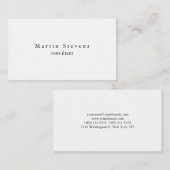 Einzigartige, moderne, Minimalistische Schlichte L Visitenkarte (Vorne/Hinten)