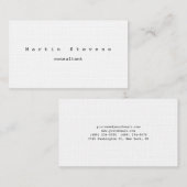 Einzigartige moderne Minimalistische Schlichte Pre Visitenkarte (Vorne/Hinten)