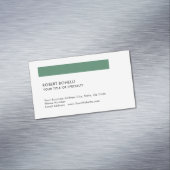 Einzigartige moderne Minimalistische Standardgröße Magnetische Visitenkarte (Beispiel)