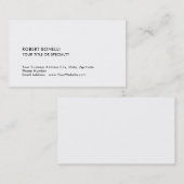 Einzigartige moderne Minimalistische Standardgröße Visitenkarte (Vorne/Hinten)