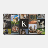 Einzigartige moderne Monogramm 16 FotoCollage Schreibtischunterlage (Vorderseite)