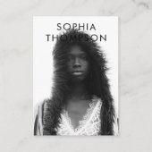 Einzigartige moderne QR Code Social Media Icons Visitenkarte (Vorderseite)