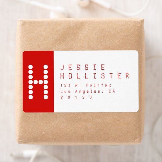 Einzigartige Moderne | Rote und weiße Rücksendeadr (Insitu)