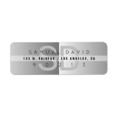 Einzigartige moderne Rücksendeadresse (Vorne)