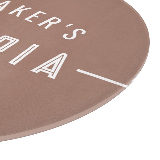 Einzigartige moderne Rustikale Pizzeria Pizza Schneidebrett (Ecke)