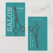 Einzigartige moderne Scheren Terminkarte (Vorne/Hinten)