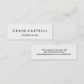 Einzigartige moderne, schlanke Visitenkarte (Vorne/Hinten)