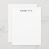 Einzigartige Moderne Schlicht Minimalistisch Mitteilungskarte (Vorne/Hinten)