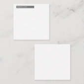 Einzigartige moderne Schlichte Minimalistische Bez Mitteilungskarte (Vorne/Hinten)