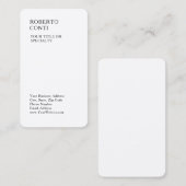 Einzigartige, moderne, Schlichte, Minimalistische Visitenkarte (Vorne/Hinten)