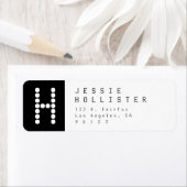 Einzigartige Moderne | Schwarz-Weiß-Rücksendeadres (Insitu)