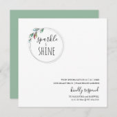 Einzigartige moderne skandinavische Weihnachtseinl Mitteilungskarte (Vorne/Hinten)