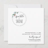 Einzigartige moderne skandinavische Weihnachtseinl Mitteilungskarte (Vorderseite)