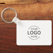 Einzigartige moderne Visitenkarte mit QR-Code Schlüsselanhänger (Rückseite)