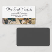 Einzigartige moderne Weinkellerei Corkschraube Visitenkarte (Vorne/Hinten)