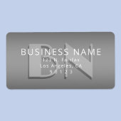 Einzigartige Monogramm-Gradient-Rücksendeadresse Adressaufkleber