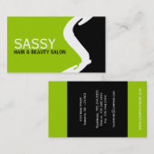 Einzigartige Monogramm-Visitenkarten Visitenkarte (Vorne/Hinten)