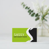 Einzigartige Monogramm-Visitenkarten Visitenkarte (Stehend Vorderseite)