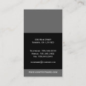 Einzigartige Monogramm-Visitenkarten Visitenkarte (Rückseite)