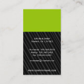 Einzigartige Monogramm-Visitenkarten Visitenkarte (Rückseite)