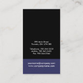 Einzigartige Monogramm-Visitenkarten Visitenkarte (Rückseite)