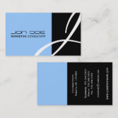 Einzigartige Monogramm-Visitenkarten Visitenkarte (Vorne/Hinten)