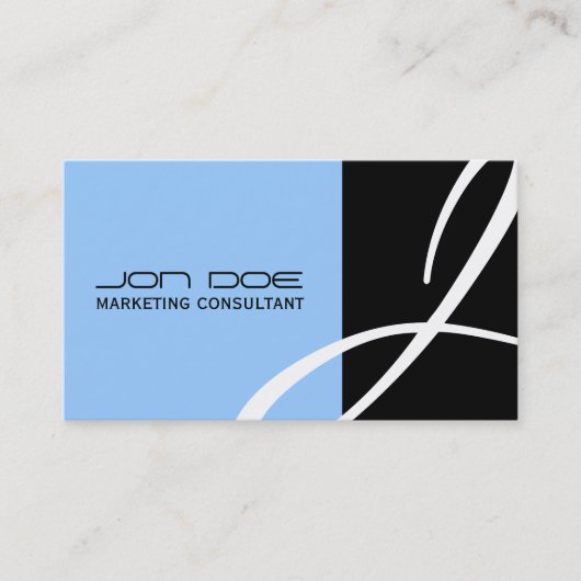 Einzigartige Monogramm-Visitenkarten Visitenkarte (Vorderseite)