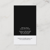 Einzigartige Monogramm-Visitenkarten Visitenkarte (Rückseite)