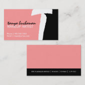 Einzigartige Monogramm-Visitenkarten Visitenkarte (Vorne/Hinten)