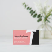 Einzigartige Monogramm-Visitenkarten Visitenkarte (Stehend Vorderseite)