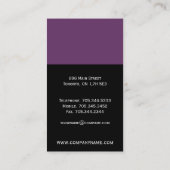 Einzigartige Monogramm-Visitenkarten Visitenkarte (Rückseite)