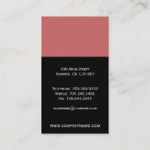 Einzigartige Monogramm-Visitenkarten Visitenkarte (Rückseite)