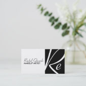 Einzigartige Monogramm-Visitenkarten Visitenkarte (Stehend Vorderseite)