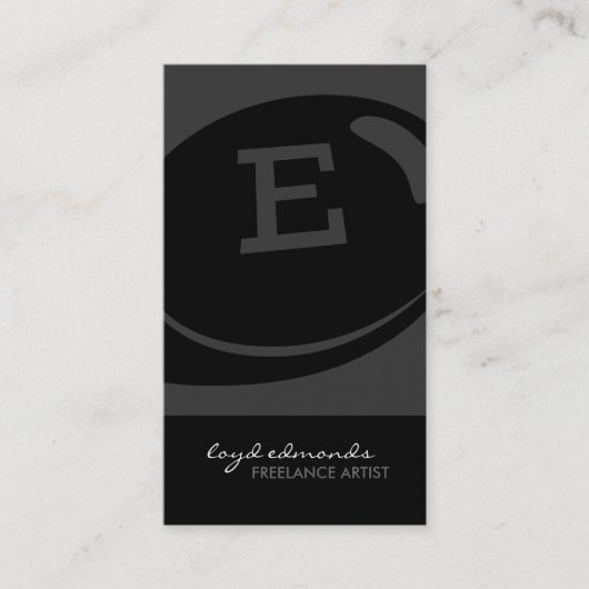 Einzigartige Monogramm-Visitenkarten Visitenkarte (Vorderseite)