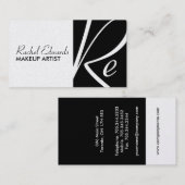 Einzigartige Monogramm-Visitenkarten Visitenkarte (Vorne/Hinten)