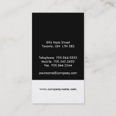 Einzigartige Monogramm-Visitenkarten Visitenkarte (Rückseite)