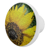 Einzigartige Mosaikfliesen Hellgelbe Sonnenblume Keramikknauf (Rechts)