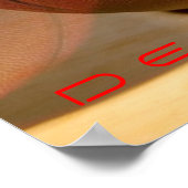 Einzigartige Motivierend Entschlossenheit Basketba Poster (Ecke)