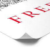 Einzigartige Motivierend Freiheitswolftür Poster (Ecke)