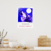 Einzigartige Motivierend Howling Wolf Poster Print (Küche)