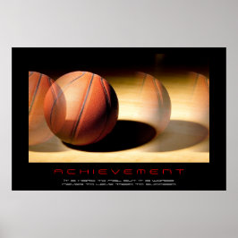 Einzigartige Motivierend Leistung Basketball druck Poster