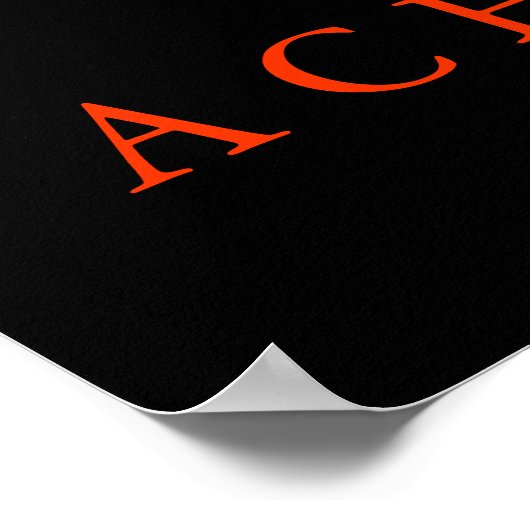 Einzigartige Motivierend Leistung Wolf Poster Prin (Ecke)