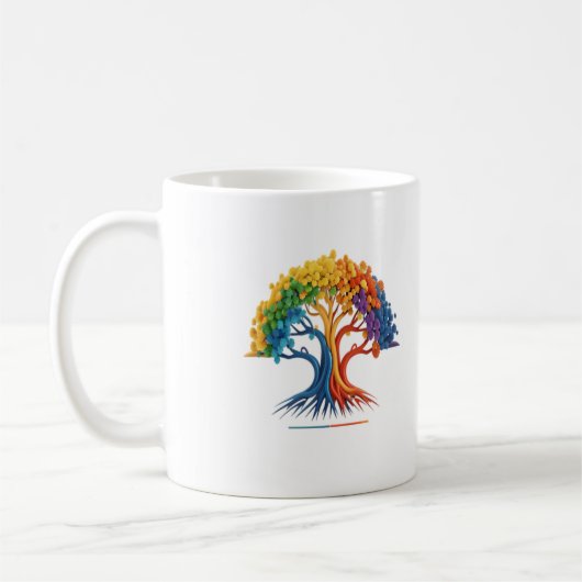 Einzigartige Multicolorart 1 Kaffeetasse (Links)