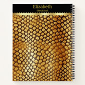 Einzigartige Muster der Haut einer giftigen Schlan Notizblock (Rückseite)