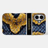 Einzigartige Muster einer lebhaften, giftigen Schl Case-Mate iPhone Hülle (Rückseite (Horizontal))